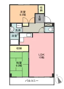 オークス平針【4階】の間取り