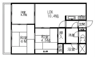 リヴァーサイド植田【402号室】の間取り