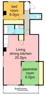 メゾンTアサイ【2階】の間取り