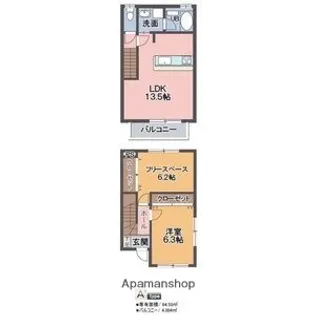 クラルテ緑【1階】の間取り