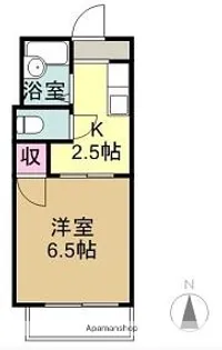 グランパス植田【2階】の間取り