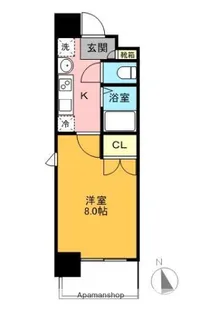 パルティール原駅前【8階】の間取り