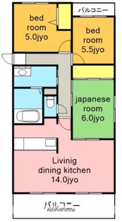 コートアベニュー【2階】の間取り