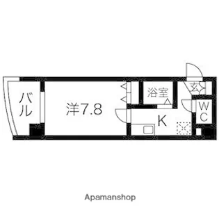 マンションリバーサイド【4階】の間取り