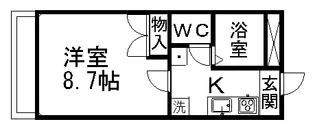 LAGUNA神の倉【3階】の間取り