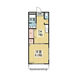 エービック浅井【1階】の間取り