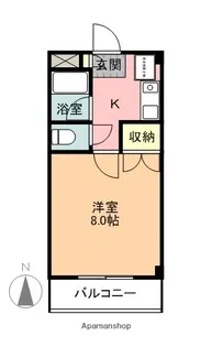 ハーヴェスト中平【3階】の間取り