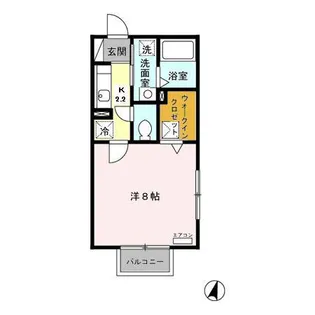 プチメゾン塩釜【1階】の間取り