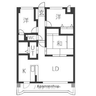 第2ヒルハイツ浅井【2階】の間取り