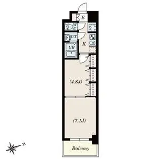 SーRESIDENCE神沢AFFORD【216号室】の間取り