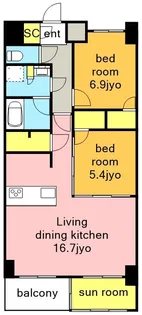 SーRESIDENCE神沢AFFORD【5階】の間取り