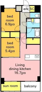 SーRESIDENCE神沢AFFORD12月契約限定キャンペー【4階】の間取り
