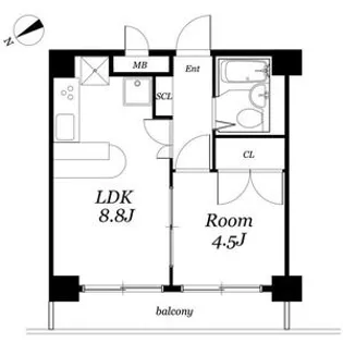 カーサノア八事【1階】の間取り