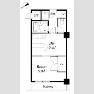 カーサノア八事【1階】の間取り