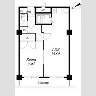 カーサノア八事【411号室】の間取り