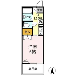 リバティスクエア A【1階】の間取り
