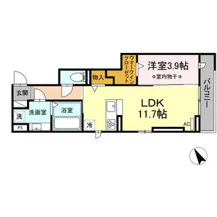 カーム元八事【2階】の間取り