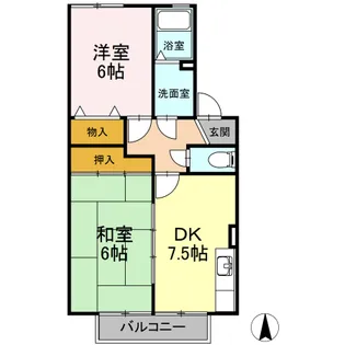 エスポワールマキ【2階】の間取り