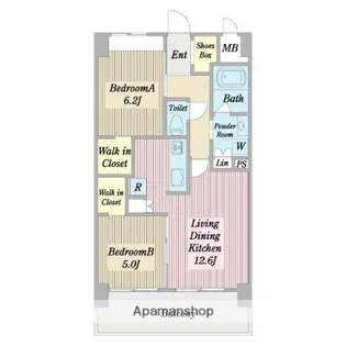 アーサー原【9階】の間取り