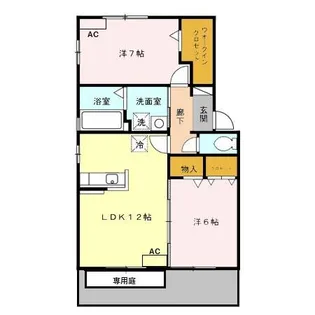 リビングタウン荒池 A【1階】の間取り