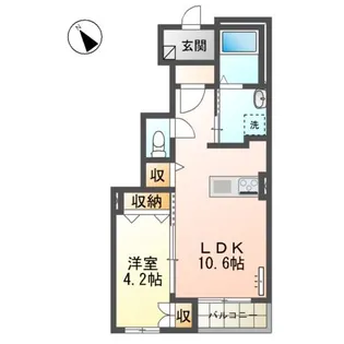 グロリア【1階】の間取り