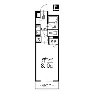 ハイネス修芳【603号室】の間取り