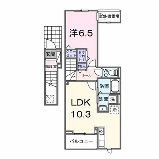 プロスペリタ島田橋【2階】の間取り