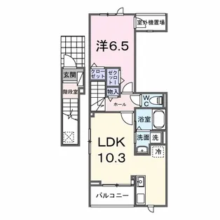 プロスペリタ島田橋【2階】の間取り