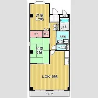 アイレック滝ノ水【2階】の間取り