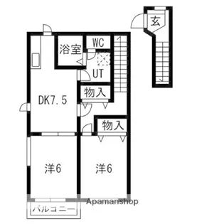 サフィニアガーデンB棟【2階】の間取り