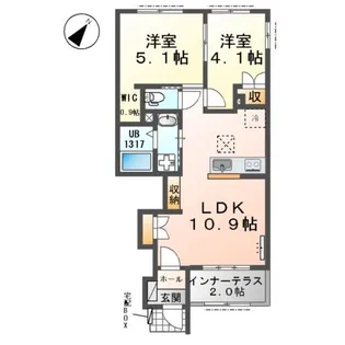 ルピナス滝【1階】の間取り