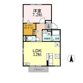 ウィルガーデン B【1階】の間取り