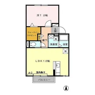 ウィルガーデンB【2階】の間取り