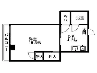 親和ビル【302号室】の間取り