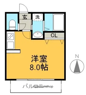 エクセル畑江【1階】の間取り