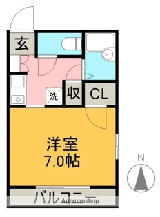 セントラルハイツⅡ【4階】の間取り