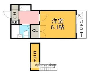 VILLA八田【2階】の間取り