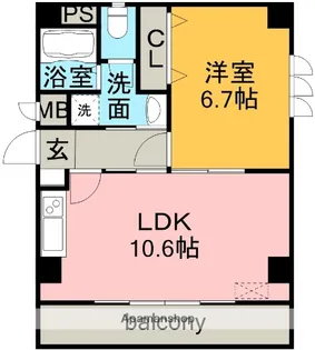 BENTURY横井【4階】の間取り