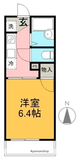 八田ハイツ【1階】の間取り