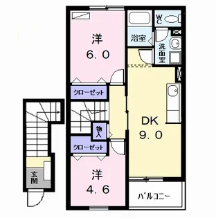 セレクト【2階】の間取り