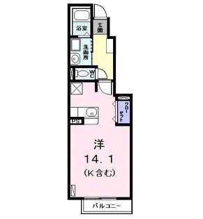 ドルチェI【1階】の間取り