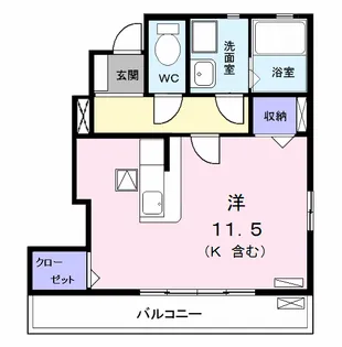 シャトレ純Ⅱ【1階】の間取り