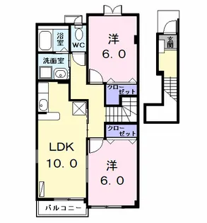 グラース.メゾン【2階】の間取り