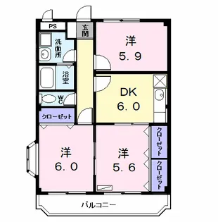 シャトレ純【1階】の間取り