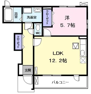 サン ブリーズ Ⅰ【1階】の間取り