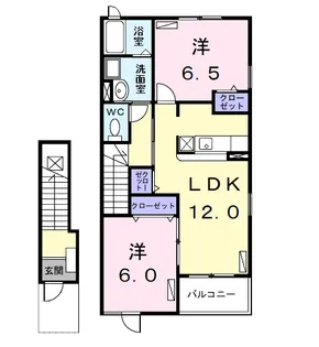 モデルノ コルソB【2階】の間取り