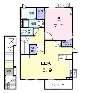 プロムナード ハイネ【2階】の間取り