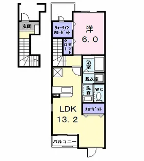 プライムグレイス【2階】の間取り