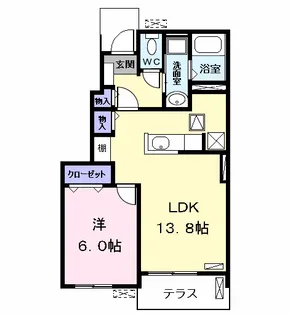 SOLEIL(ソレイユ)【1階】の間取り