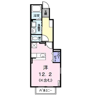 レジデンス輝Ⅱ【1階】の間取り